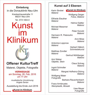 Bild: Der Offene KulturTreff aus dem Landkreis Göppingen stellt in Neu-Ulm aus