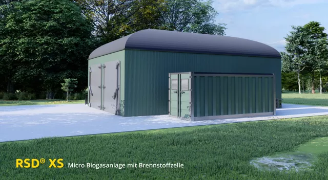 Bild: Bahnbrechende Micro Biogasanlage mit Brennstoffzelle