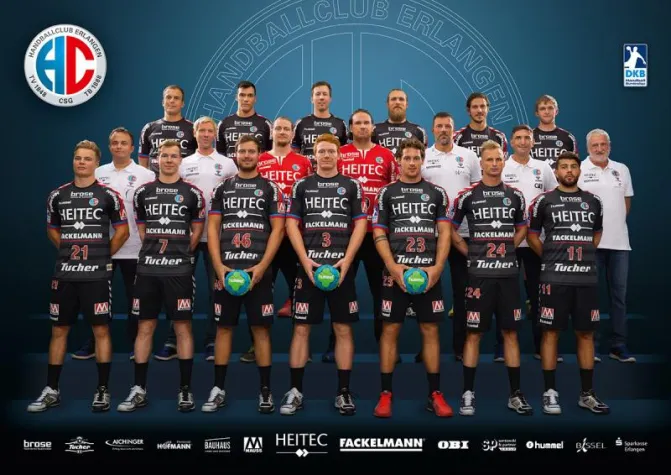 Bild: hl-studios lädt HC Erlangen zum großen Fotoshooting