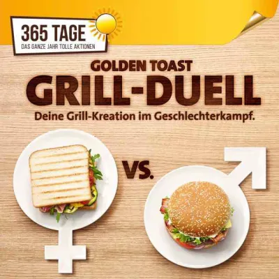 Bild: Grillgöttin vs. Grillheld – jetzt beim großen GOLDEN TOAST-Grillduell mitmachen und tolle Preise gewinnen