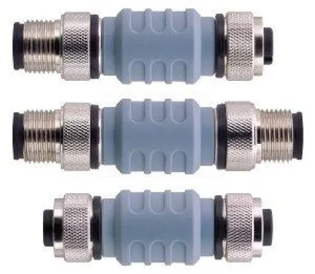Bild: Adapter-Stücke für M12x1 Rundsteckverbinder