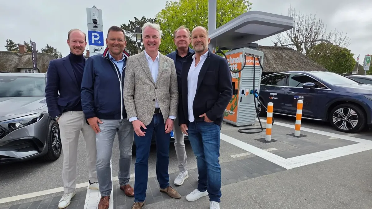 Eröffnung des Charging HUB durch CutPower, Taxi Sylt, ROSIER, Gemeinde Kampen/Sylt (© FOTO: CutPower)