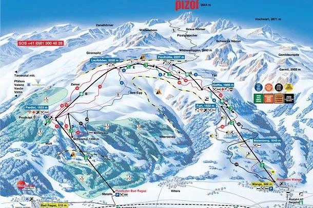 Skigebiet Pizol mit gutem Jahr durch Bergbahn Bild: Skigebiet Pizol mit gutem Jahr durch Bergbahn