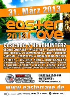 Bild: Ostern wird mit dem Easter Rave am 31. März 2013 in der Turbinenhalle in Oberhausen zelebriert