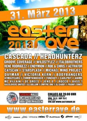 Bild: Ostern wird mit dem Easter Rave am 31. März 2013 in der Turbinenhalle in Oberhausen zelebriert
