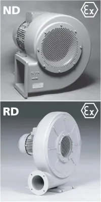 Die neuen Elektror-Radialventilatoren der Nieder- und Mitteldruckreihe in ATEX-Ausführung Bild: Die neuen Elektror-Radialventilatoren der Nieder- und Mitteldruckreihe in ATEX-Ausführung