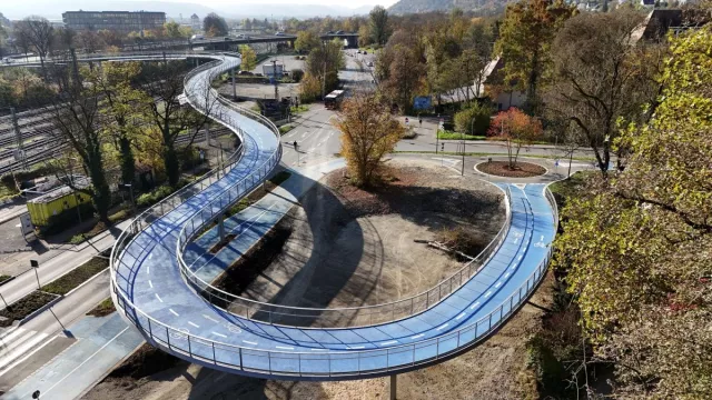 Bild: "Superradwegenetz Tübingen" mit Brücke von Schmees & Lühn fertiggestellt 