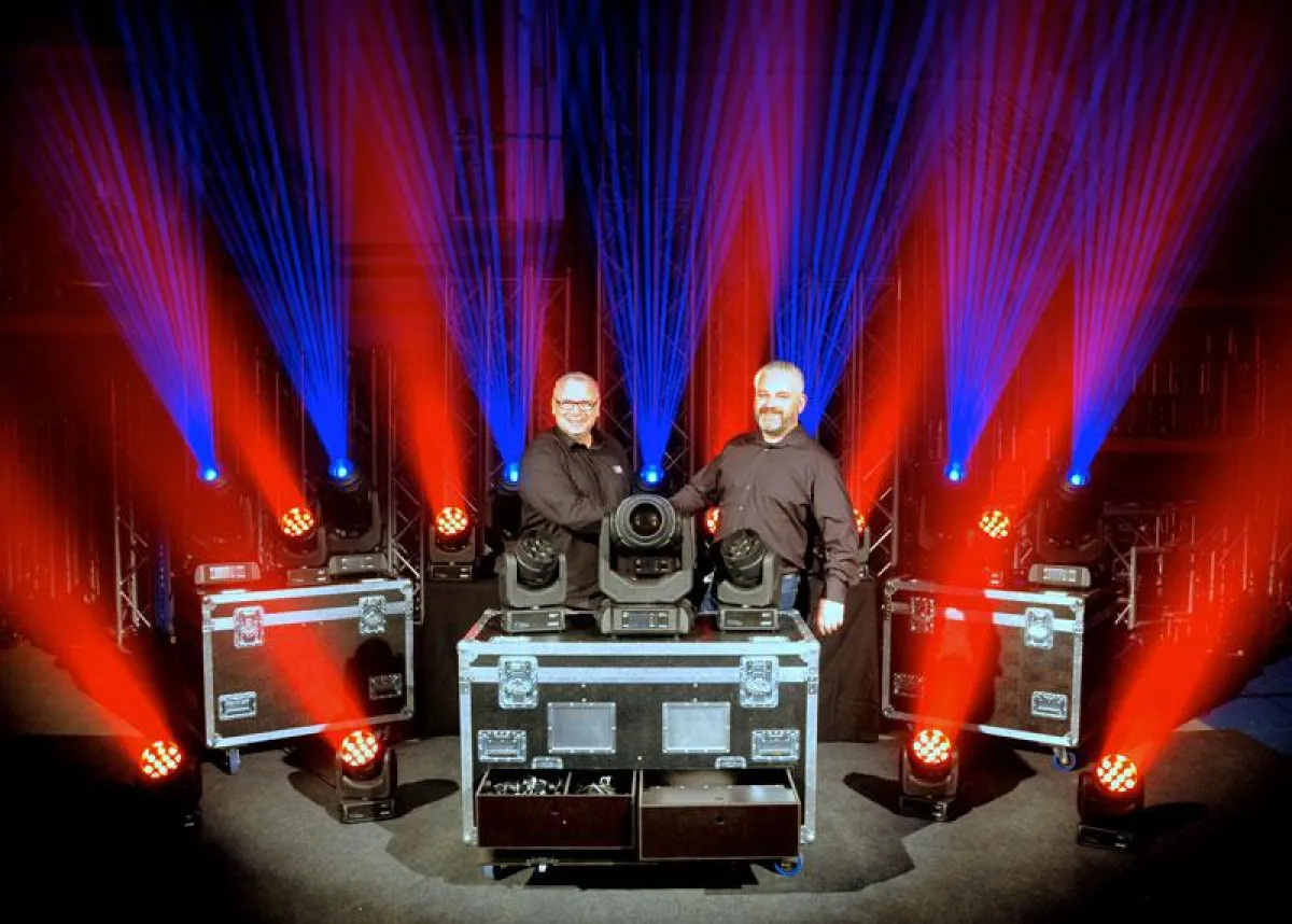 Christian Müller/Showtrade und Michael Mühlhausen (von links, Foto: LMP, frei zur Veröffentlichung b