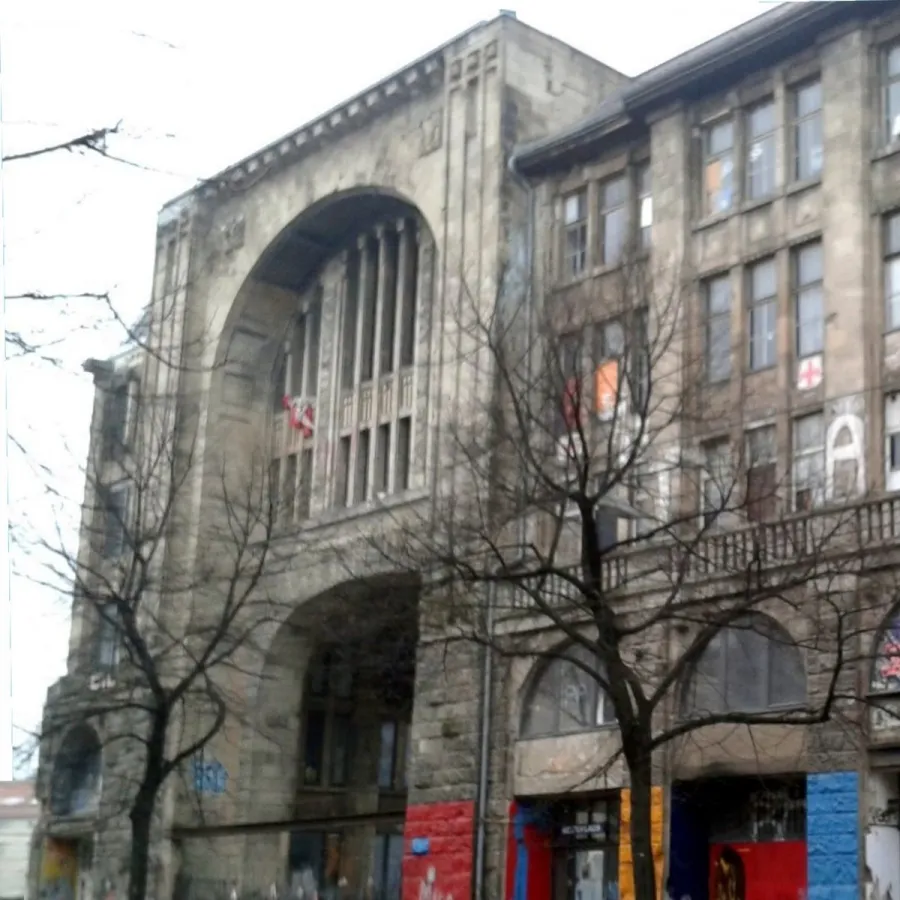 Das ehemalige 'Kunsthaus Tacheles' in der Oranienburgerstraße in Berlin-Mitte