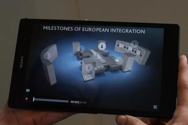 Bild: Tablet statt Beschriftung: Die Museumsarchitektur von morgen.