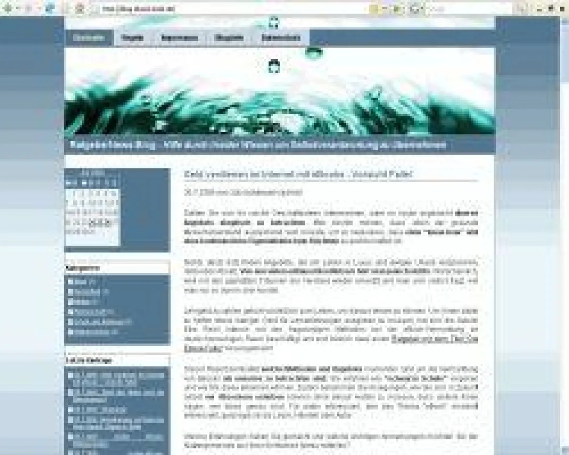 Screenshot des RatgeberNews-Blog
