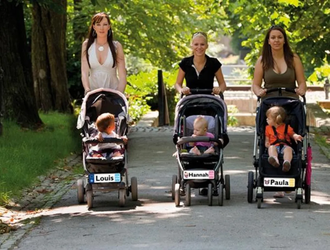 Baby-Namensschilder für den Kinderwagen