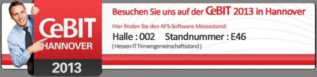 Bild: Cebit, nicht ohne AFS-Software