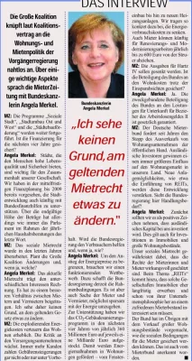 Bild: „Kein Grund, am geltenden Mietrecht etwas zu ändern“