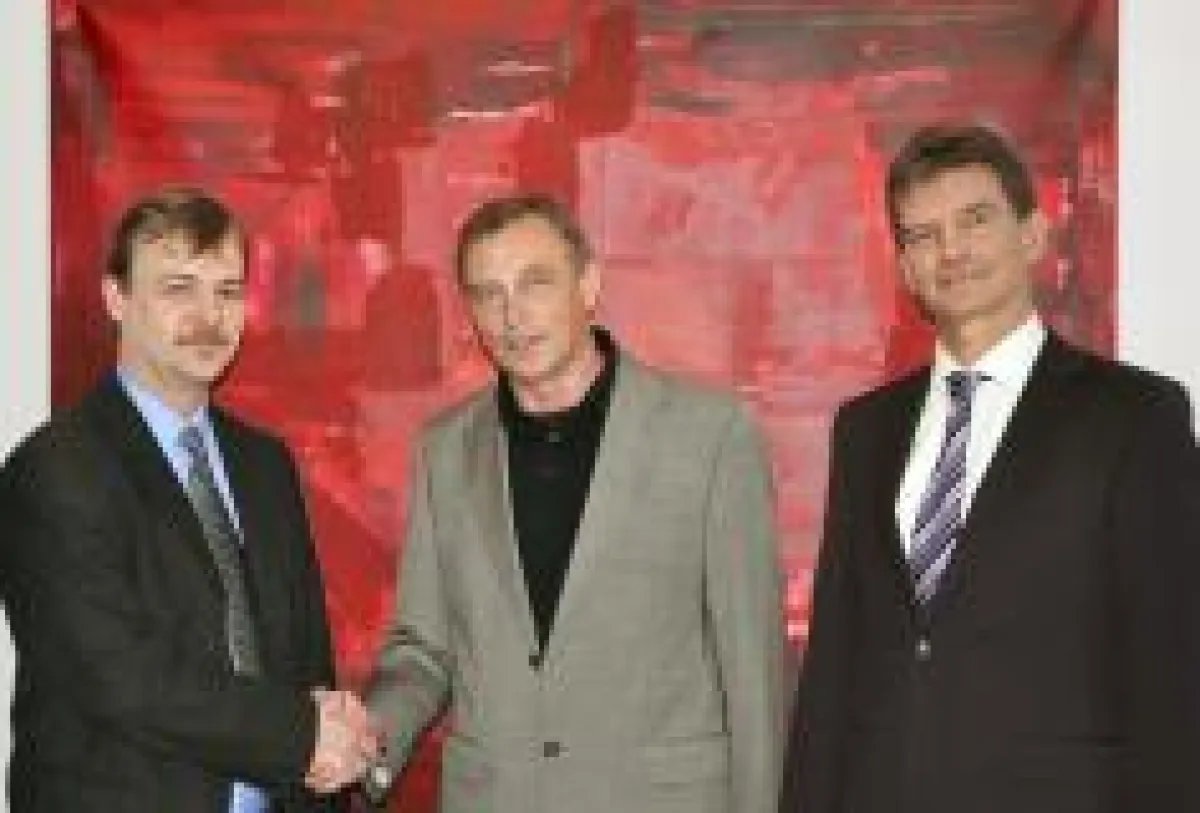 von links: Frank Czerwinski (Smart Store), Hans Röhrs (Holzring), Jürgen Schröder (Tec Media Services)