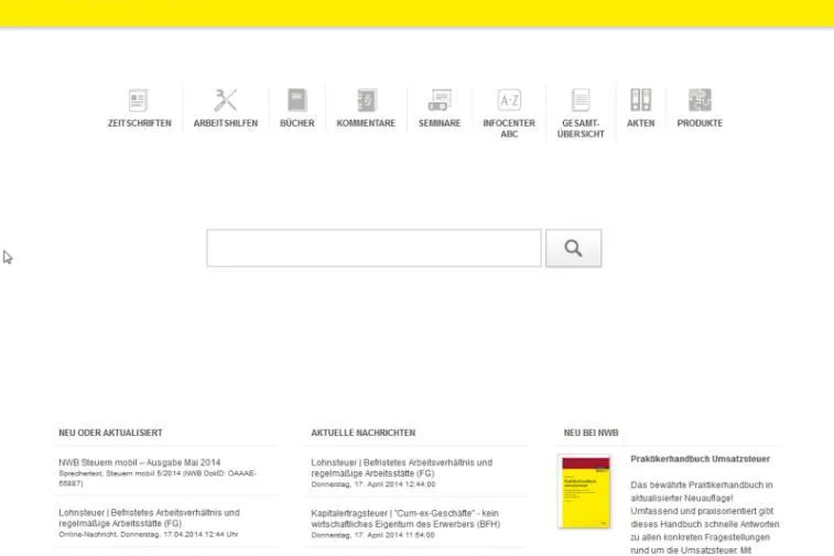 Bild: Weniger ist mehr – die NWB Datenbank wurde generalüberholt