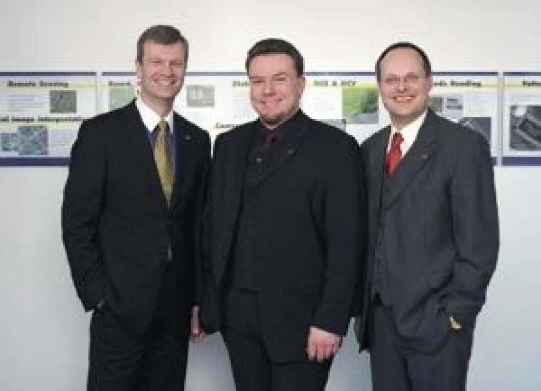 Dr. Wolfgang Eckstein, Dr. Carsten Steger, Dr. Olaf Munkelt (v.l.n.r.)
