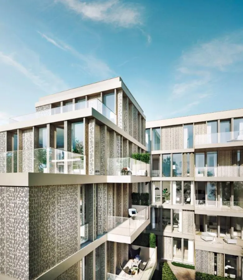 Visualisierung des Rückgebäudes der Trogerstraße 19