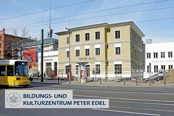 Bild: Ortstermin mit Bezirksbürgermeister Sören Benn im Bildungs- und Kulturzentrum Peter Edel