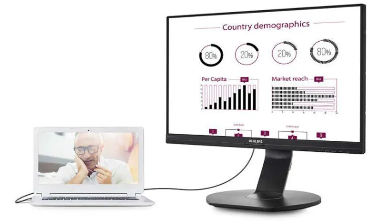 Bild: Schneller Zugang zur digitalen Welt: Das neue Philips USB-Docking-Display