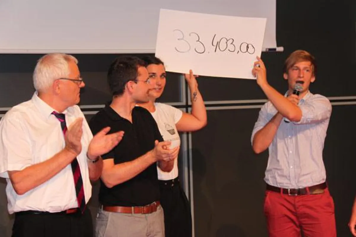 Freuen sich über je 16.701,50 Euro