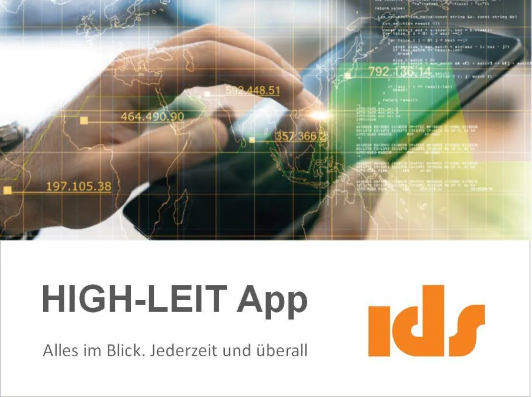 Mobiler Zugriff auf Netze - die IDS HIGH-LEIT App