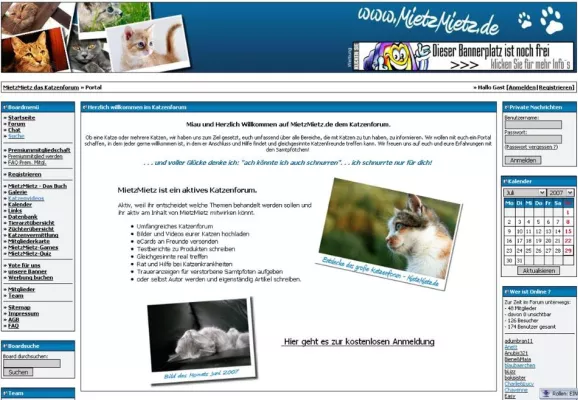 Bild: Katzenforum MietzMietz.de erwartet 17.000stes Mitglied