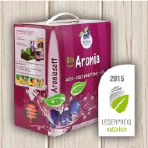Bild: 3L Bio Aronia ORIGINAL Direktsaft gewinnt den natürlich Leserpreis 2015