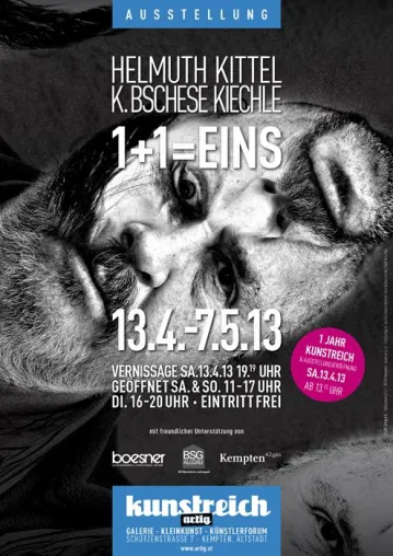 Bild: Ausstellung "1+1=EINS" in der Galerie 'kunstreich' in Kempten