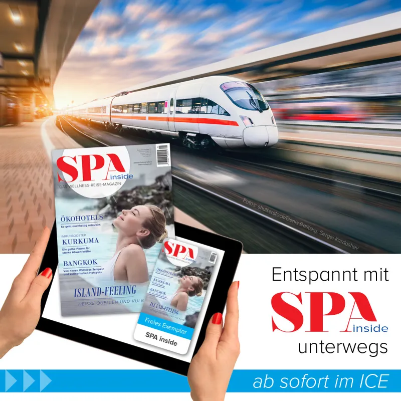 SPA inside ist neue Bordlektüre im ICE (© redspa media GmbH)