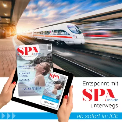 Bild: Entspannter ICE fahren mit dem Wellness-Reise-Magazin SPA inside