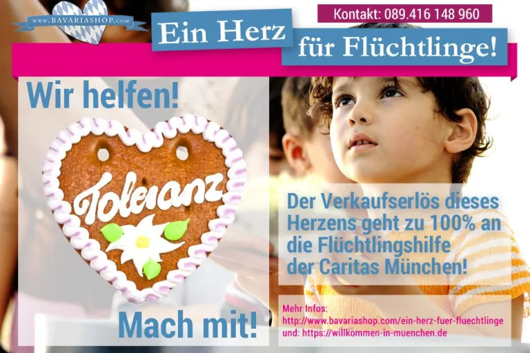 Bild: Ein (Lebkuchen-)Herz für Flüchtlinge