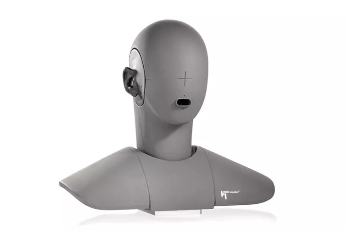 Bild: HMS II.3: Kunstkopf-Messsystem von HEAD acoustics für Super-Wideband-Tests geeignet