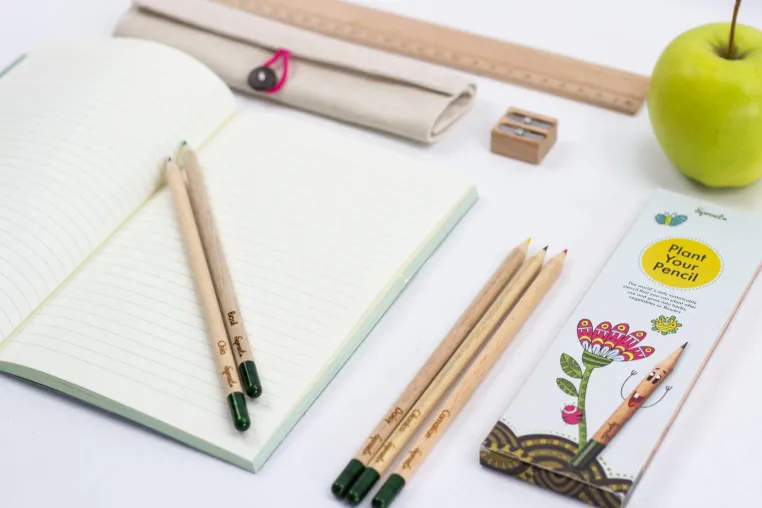 Umweltfreundliche Idee für die Schultüte: Sprout-Buntstifte, die sich in eine Pflanze verwandeln Bild: Umweltfreundliche Idee für die Schultüte: Sprout-Buntstifte, die sich in eine Pflanze verwandeln