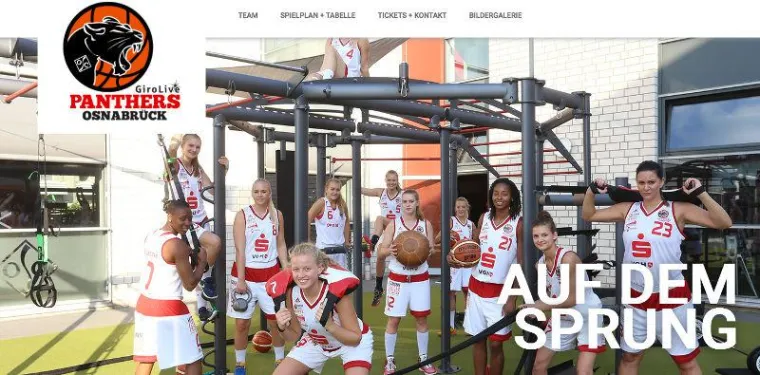 Bild: Eine neue Bühne für Osnabrücker Basketballerinnen - Website-Relaunch der GiroLive Panthers