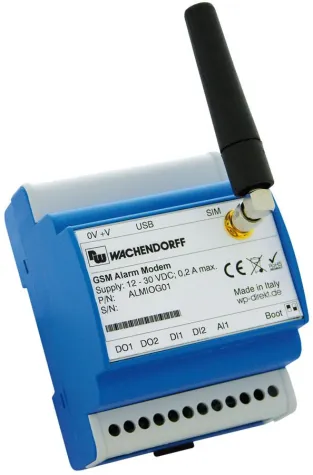 Wachendorff GSM Alarmmodem Bild: Wachendorff GSM Alarmmodem