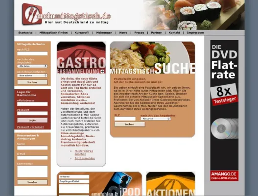 Bild: meinmittagstisch.de jetzt mit neuen Partnern, neuen Ideen und neuen Funktionen erfolgreich auf Gästefang