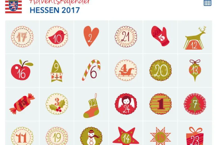 Online-Adventskalender der Hessischen Landesregierung startet ab 1. Dezember auf hessen.de Bild: Online-Adventskalender der Hessischen Landesregierung startet ab 1. Dezember auf hessen.de