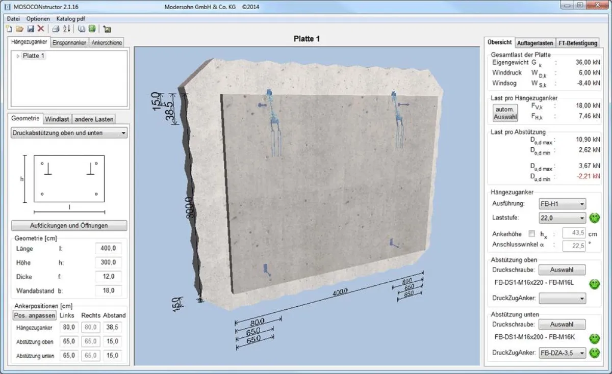 MOSOCONstructor bietet dem Planer eine detailgetreue 3D-Animation des Betonfertigteils