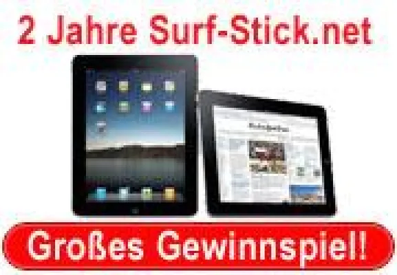 Surf-Stick.net feiert Geburtstag und startet stattliches Gewinnspiel Bild: Surf-Stick.net feiert Geburtstag und startet stattliches Gewinnspiel