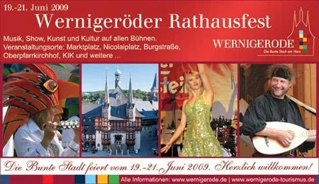Bild: 46. Wernigeröder Rathausfest vom 19. bis 21. Juni 2009