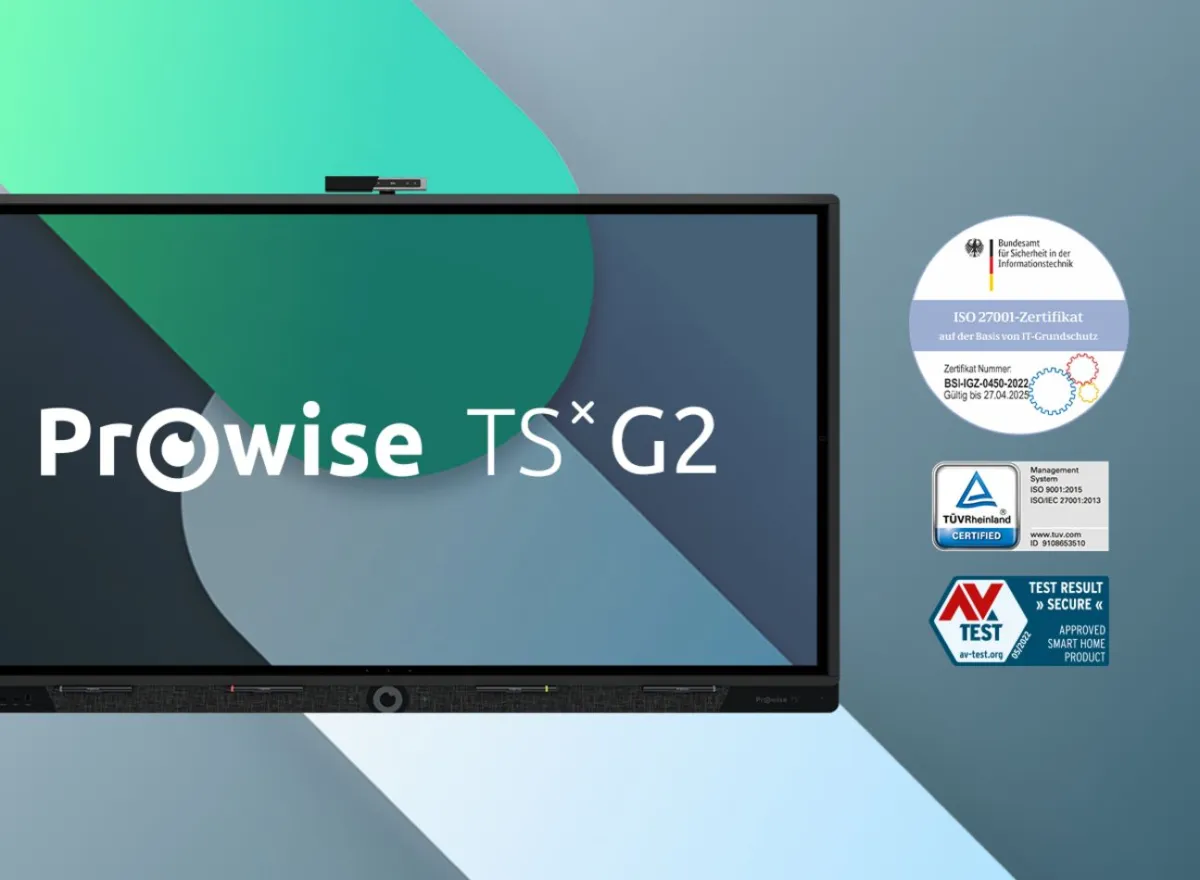 So sicher wie sonst keine: Prowise-Digitafeln wie der Touchscreen Ten G2. (© Prowise GmbH)