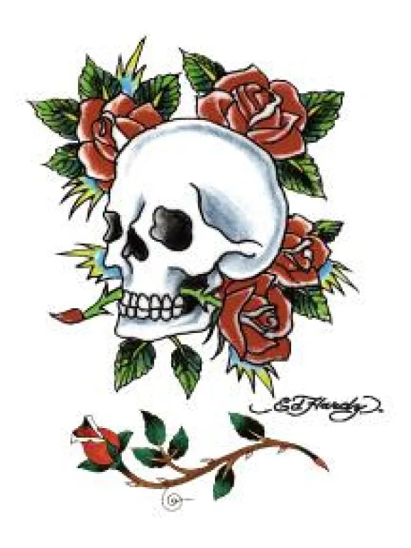 ed hardy tattoomotive nun auch als temporäres fun tattoo