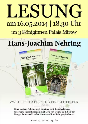 Hans J. Nehring liest am 16. Mai 18:30 in Mirow Bild: Hans J. Nehring liest am 16. Mai 18:30 in Mirow
