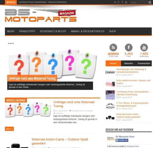 Bild: Endlich ist es so weit — BS-Motoparts startet mit Online-Magazin