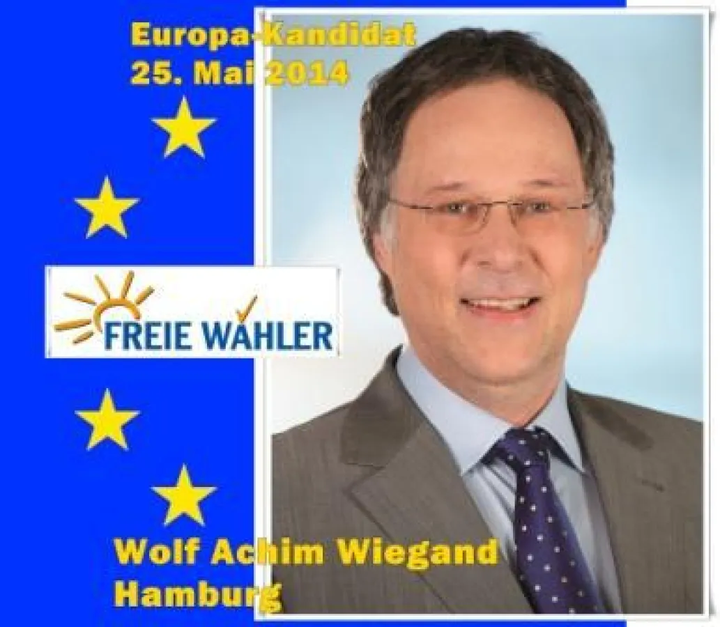 Wolf Achim Wiegand, Hamburg, ist Zweiter auf der Europawahlliste von FREIE WÄHLER