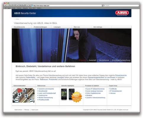 Bild: Neue ABUS Website verschafft Durchblick in der Videoüberwachung