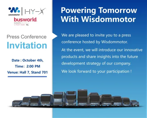 Bild: HY‑X und Wisdom unterzeichnen Joint Venture auf der Busworld Europe in Brüssel