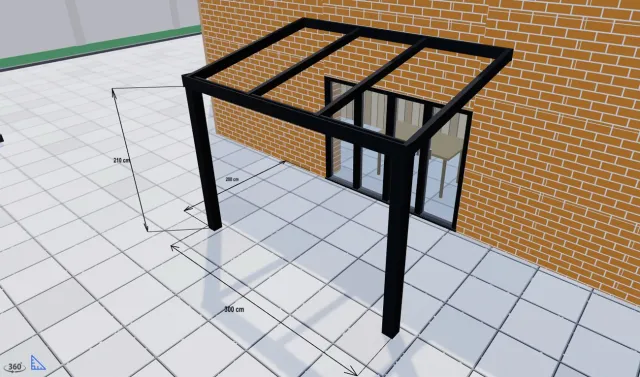 Bild: TFT Systems - Neuer 3D-Konfigurator zur Planung von Carports und Terrassenüberdachungen 