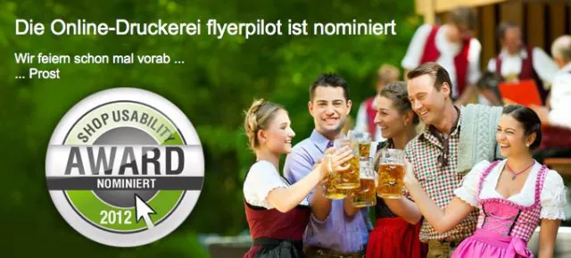 Flyerpilot nominiert für den Shoplupe-Award 2012 Bild: Flyerpilot nominiert für den Shoplupe-Award 2012